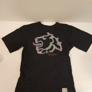 Sean John Girls Short Sleeve Black Tshirt Size M 10/12‎